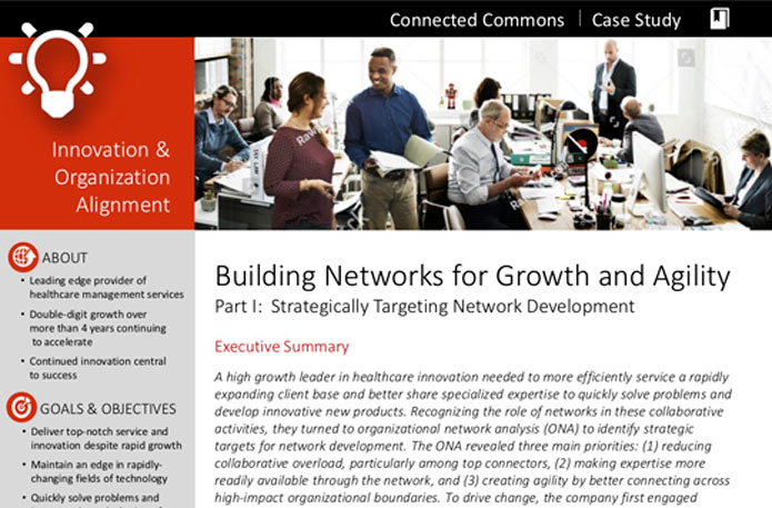 Case Study: Building Networks for Growth and Agility