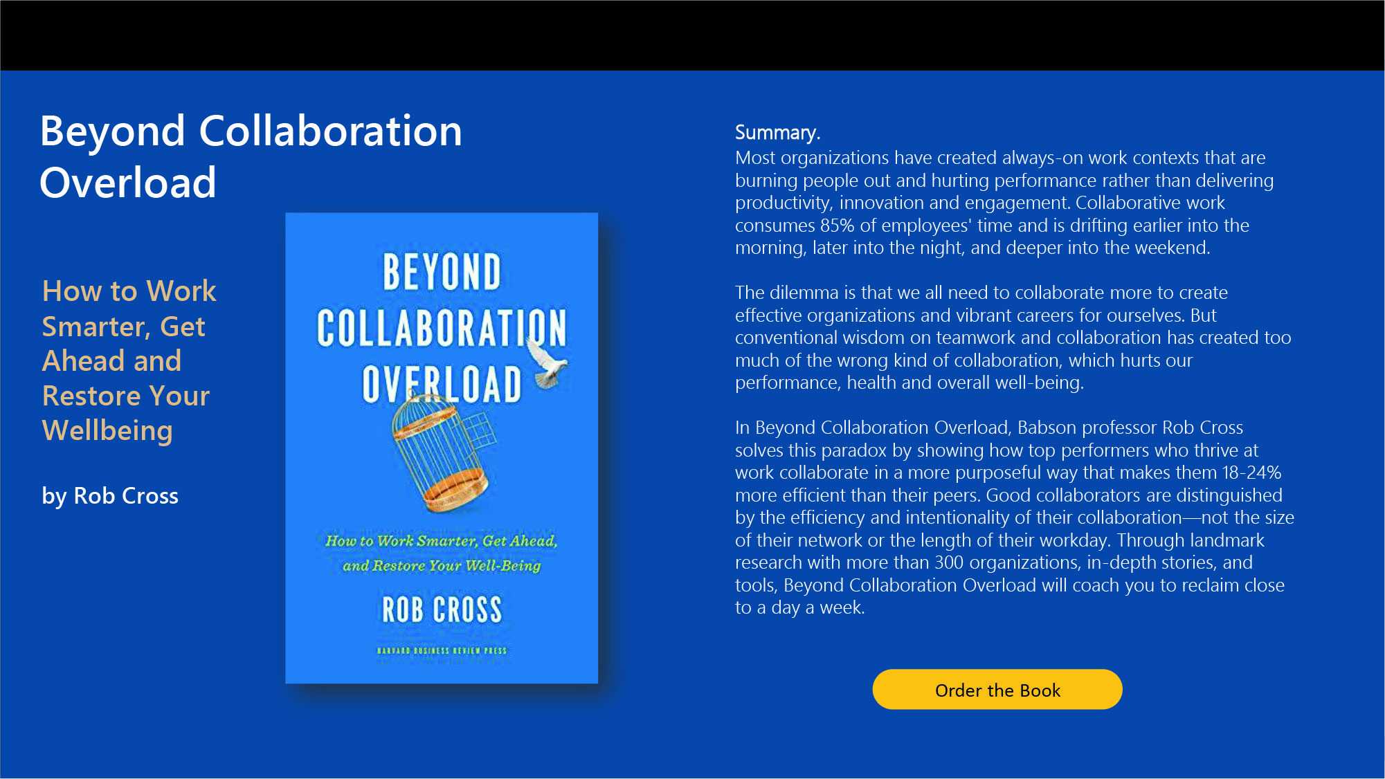 Book- Beyond Collaboration Overload