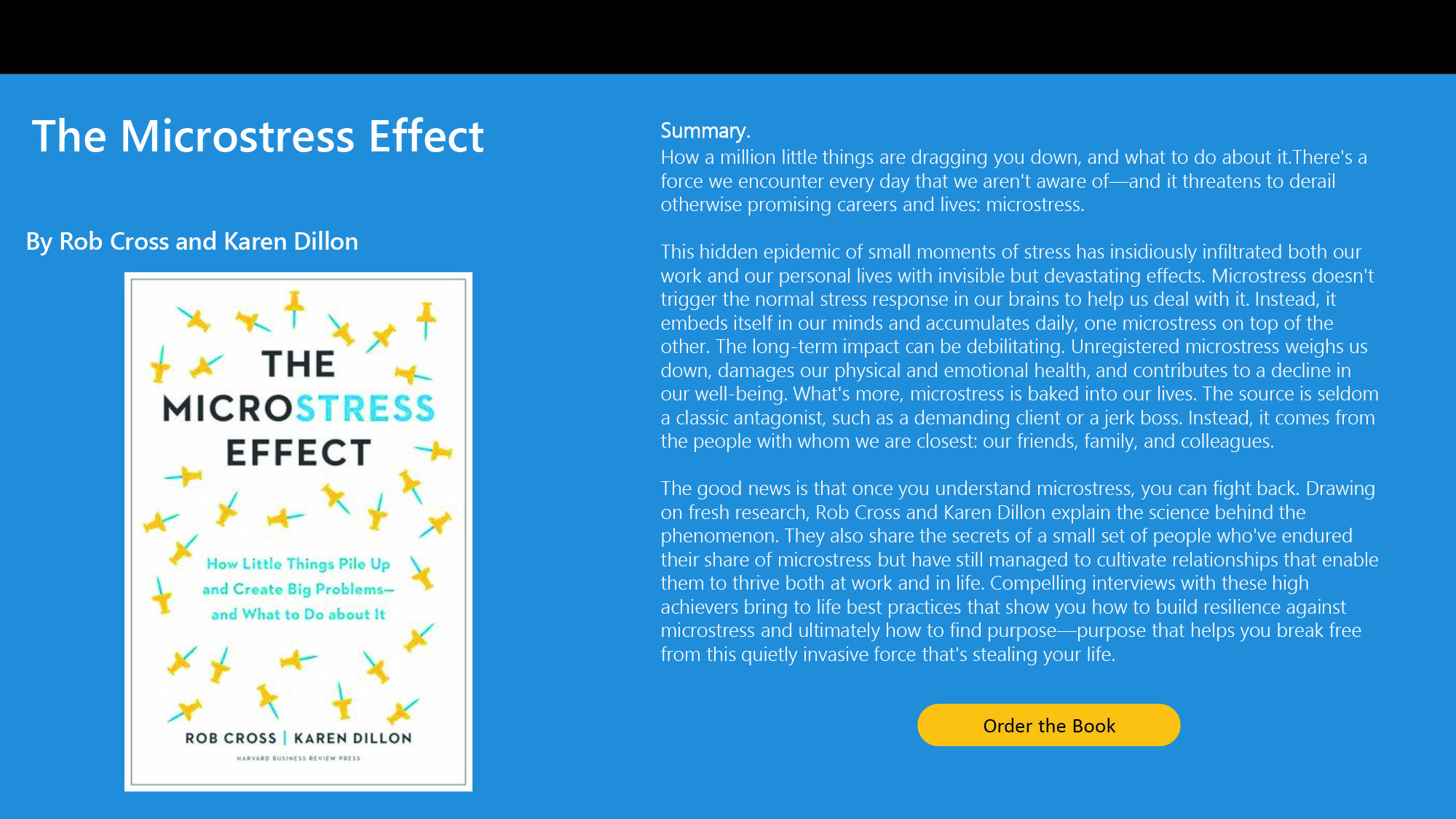 Book- The Microstress Effect