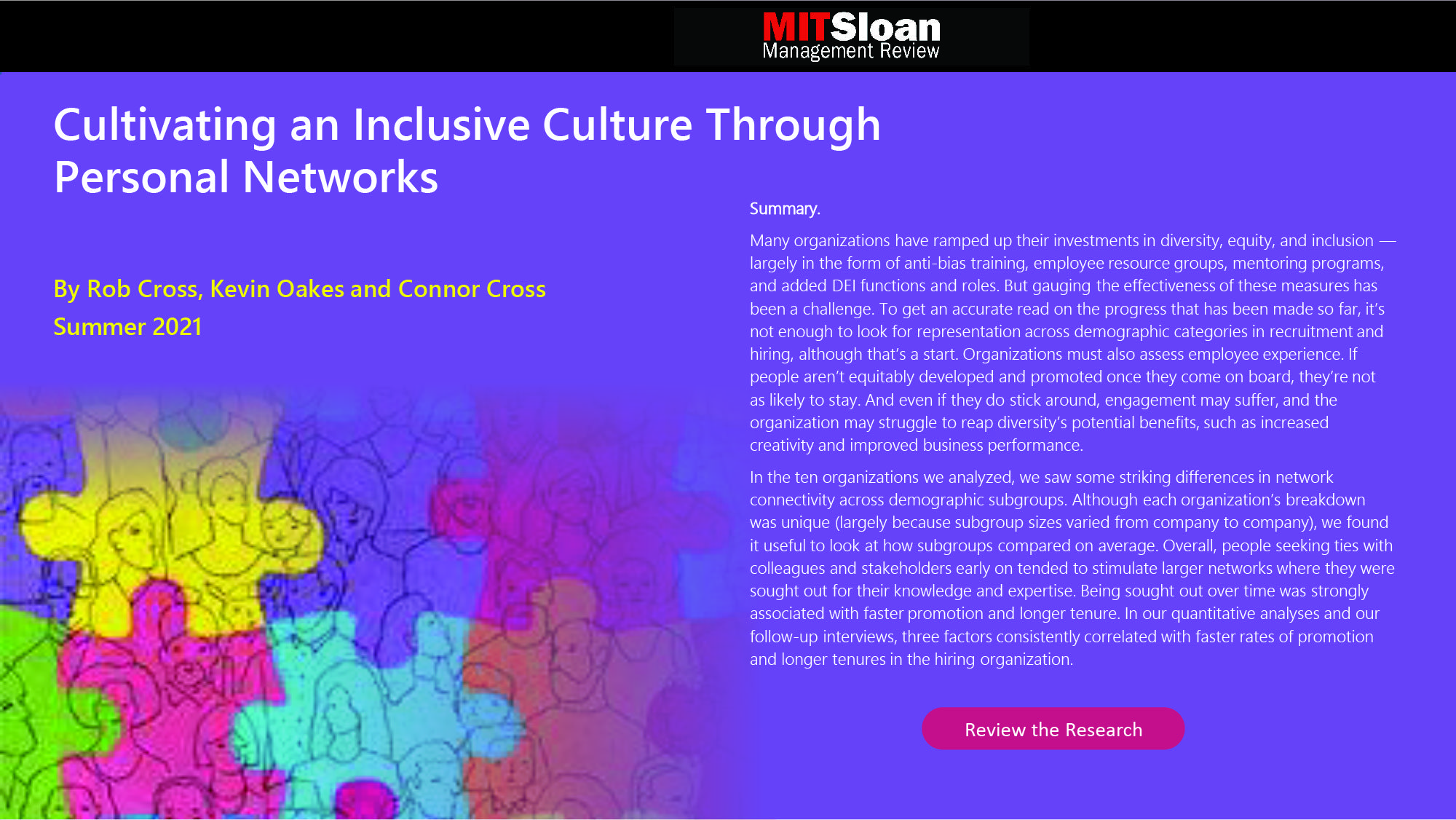 Cultivating an Inclusive Culture Through Personal Networks