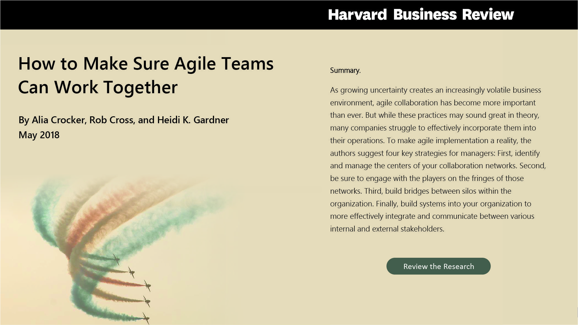 How to make sure agile teams can work together
