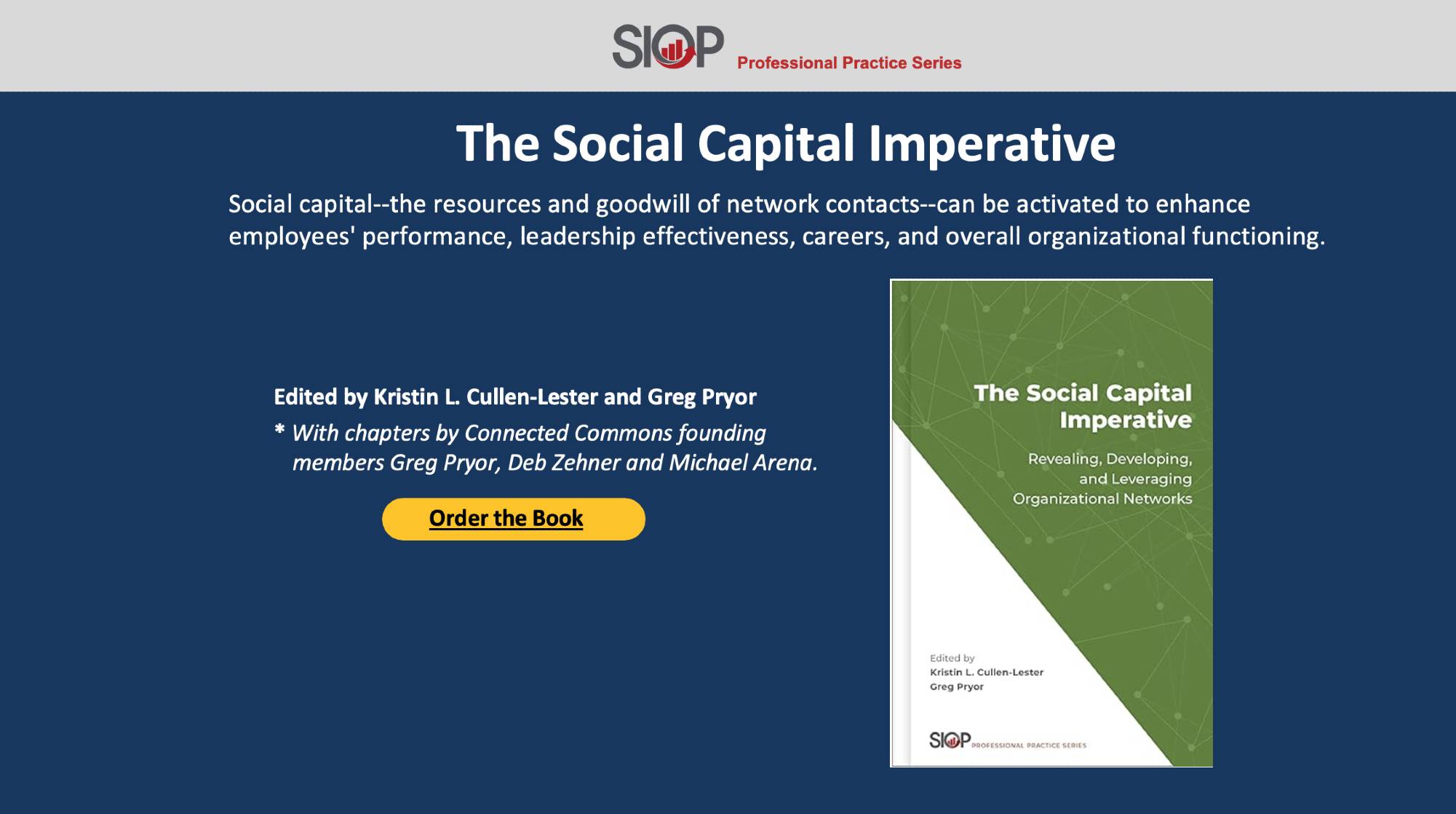 The Social Capital Imperative