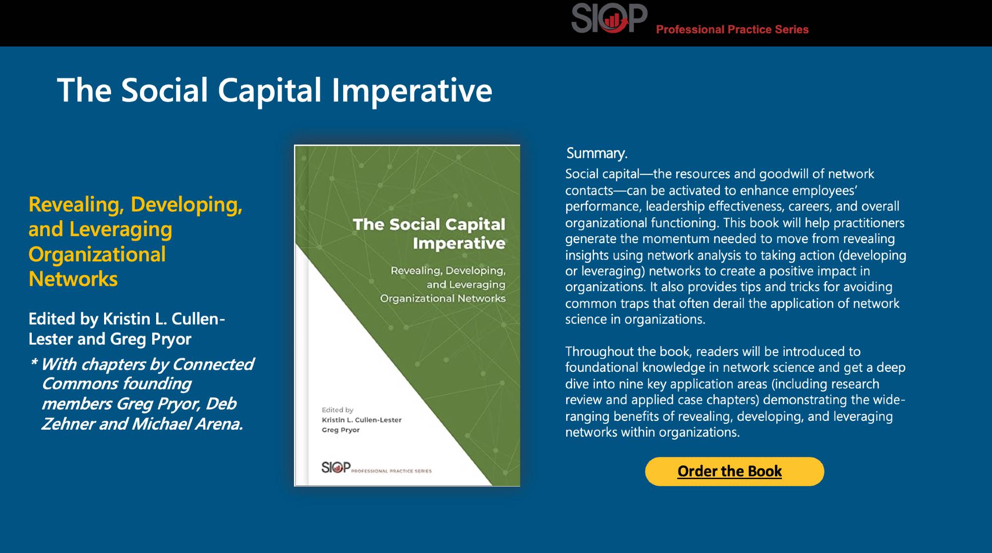 The Social Capital Imperative